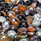 Perles de verre de feu mélangées de 10 livres - 1/2 pouce réfléchissant gouttes de verre de feu mélange O
