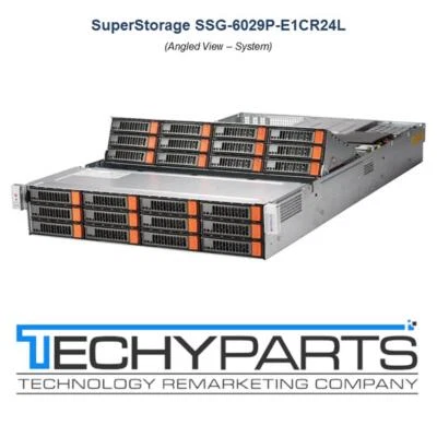 Supermicro SSG-6029P-E1CR24L 2x Xeon Gold 6130 192GB RAM 24x 3.5" Bay 2U Server - Image 1 of 4