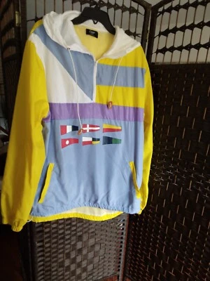 NWOT! CAMP SIZE 2XL MENS WEATHERPROOF HOODED WINDBREAKER RAIN JACKETGOODLIFE - Image 1 of 4