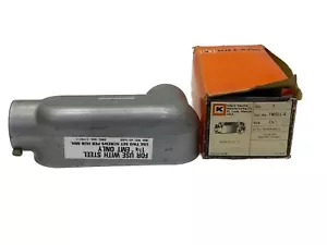 NIB Killark 1-1/4” Set Screw 8” OAL O-Series Aluminum Conduit Body TW 0LL-4 - Picture 1 of 6