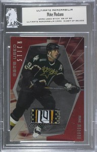 2000-01 ITG Be A Player Ultimate Memorabilia Game Used Stick /90 Mike Modano HOF