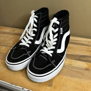 Vans Black And White High Top Filmore H Skateboard Shoes Women’s Size 8 EUC Sk8 - Picture 1 of 10