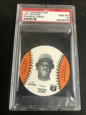 J.R. Richard 1977 Burger Chef Funmeal Discs Graded PSA 10 GEM MT Astros POP 2