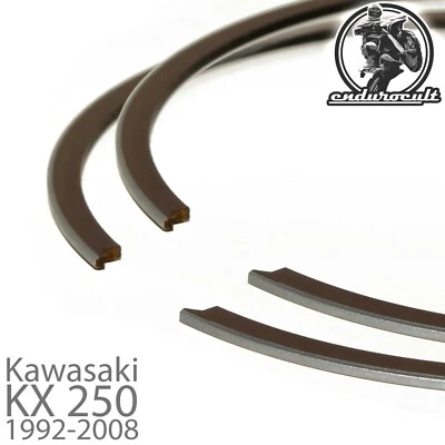 2x anillos de pistón para Kawasaki KX250 / KX 250 1992-2008 (segmento) - Imagen 1 de 3