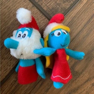 4” Blue Smurf Finger Puppets Pals Plush Toy Smurf 2010 Macy’s No Tags - Picture 1 of 2
