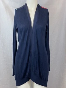 COAST Women's Blue/ Floral Back. Silk/cashmere Blend. Open Cardigan UK S - Picture 1 of 9