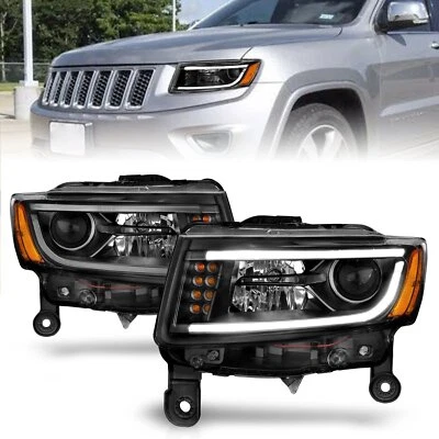 Anzo USA 111329 Projector Headlight Set Fits 14-16 Grand Cherokee (WK2) Foto 1 de 4