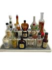 Lot 16 Vintage Mini Airline Type Liquor Bottles All Glass & Empty Some Rare $$