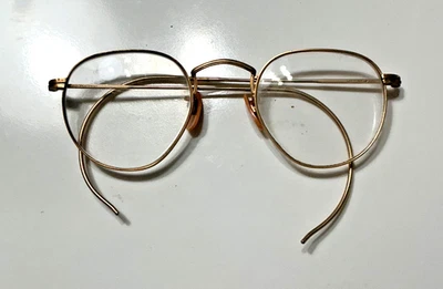 Anteojos con marco de alambre rellenos de oro 12K AO American Optical Full-Vue de colección Foto 1 de 4