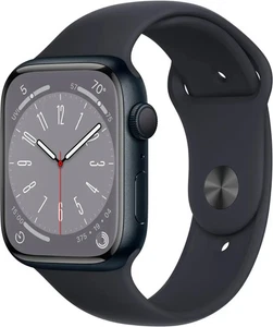 Apple Watch Series 8 45MM Aluminum Case GPS+WiFi+Bluetooth Midnight - Photo 1 sur 9