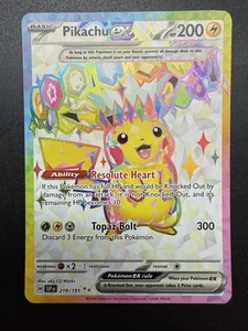 Pokemon TCG - SV Surging Sparks - Pikachu ex Ultra Rare 219/191 - Bild 1 von 2