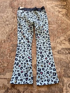 Girls Leopard Print Flared Pants size 7 - Picture 1 of 1
