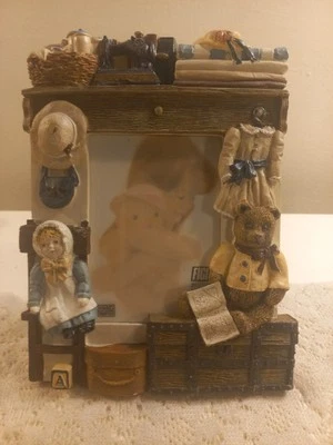 Fiji Graphics 1995 Photo Picture Frame Resin 3D VTG Toys For Girls Handpainted - Image 1 of 4