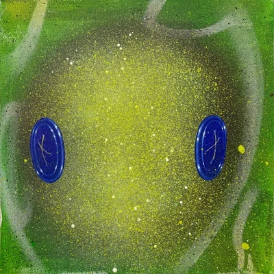 Suanjaya Kencut "A Thousand Star #7" | Original Acrylic & Spray Paint | 15x15" - Image 1 of 4