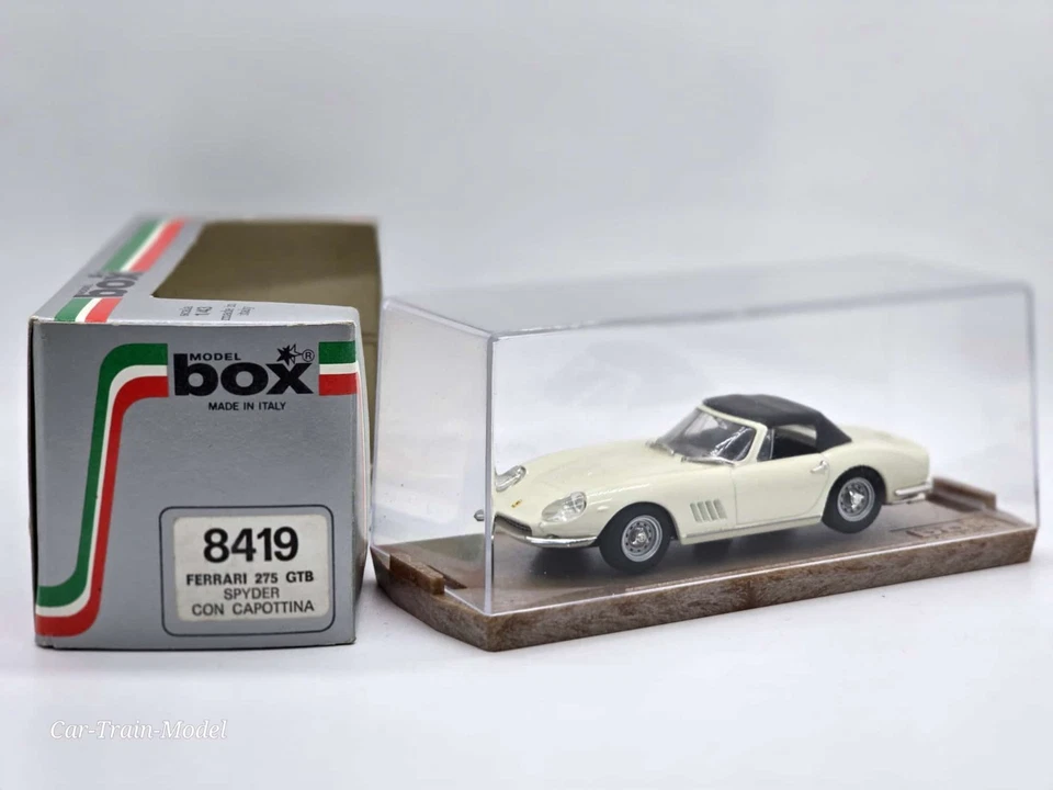Ferrari 275 GTB Spyder con capottina - 8419 BOX Model Made in Italy 1:43 1/43 - Immagine 1 di 1