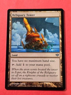 2009 Magic The Gathering Conflux #143 Reliquary Tower, Land, UC, NF, cd2 - Image 1 of 3
