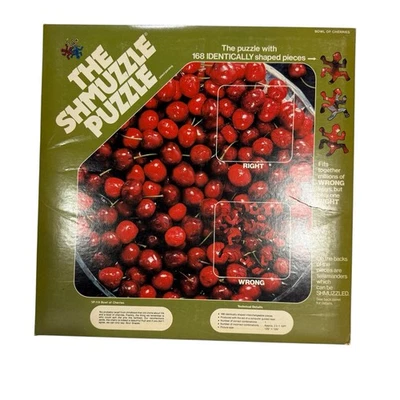 Винтажный 80-х Shmuzzle головоломка чаша вишни 168 шт. идентичный SP 113 новый - Изображение 1 из 4