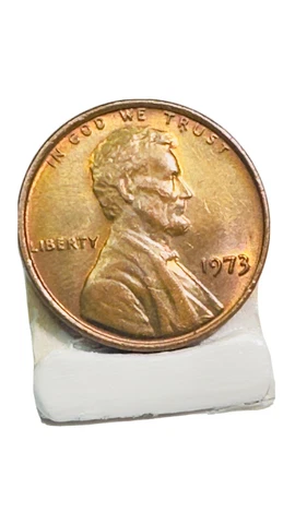 1973 Lincoln Memorial Penny No Mint Mark Raised Edge One Cent Error Cover