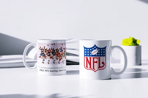 1961 Starting Quarterbacks  Ceramic White Coffee  Mug 11oz NEW Cover