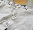 Dockers Men Size 38X30 Dress Pants Khaki Flat Front Classic Fit