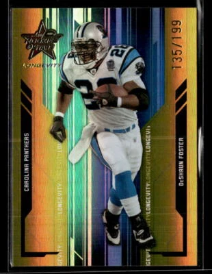 DeShaun Foster 2005 Leaf Rookies & Stars #14 Longevity Holofoil /199 - Image 1 of 2