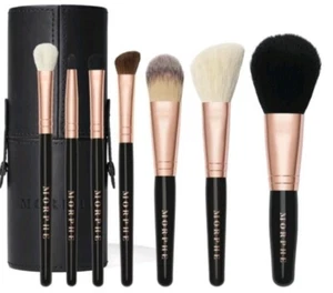 MORPHE BRUSHES 7 BRUSH SET+ CASE 701 ROSE VEGAN MAKEUP 100% AUTHENTIC SHIPNOW - Picture 1 of 4
