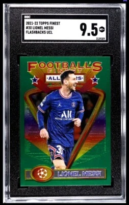 2021-22 Topps Finest Flashbacks #30 Lionel Messi SGC 9.5 - Image 1 of 2