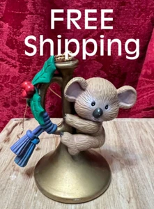 CHRISTMAS Estate Find Santa’s Best Musical Instrument w/ Koala 1991 Ornament - Picture 1 of 6