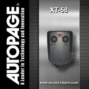 NEW Autopage XT-58 Remote Control Replacement Transmitter FCC ID: H50603