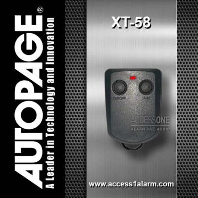 NEW Autopage XT-58 Remote Control Replacement Transmitter FCC ID: H50603 - Image 1 of 3