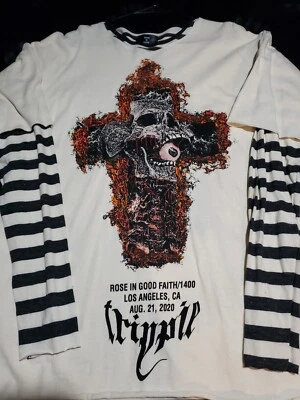 New Rose In Good Faith/1400 x Trippie Redd Long Sleeve Shirt, Size M NEVER WORN - Image 1 of 3