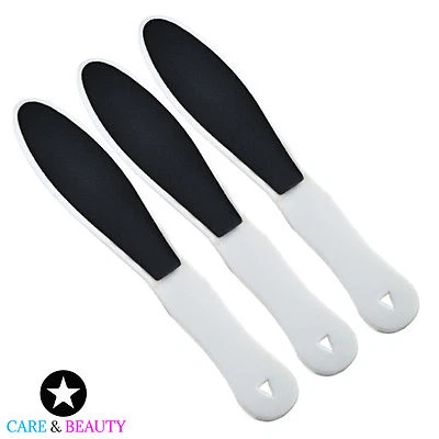 MEDENTRA MANUFACTURING PK Fußfeile Kunststoff Fußschleifer Harthautentferner Pediküre Fußfeile 3er Set Neu