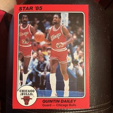 Star 85 NBA Chicago Bull Quintin Dailey Vintage Card Near Mint
