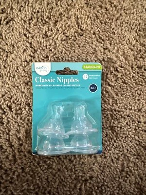 Evenflo Classic Nipples Medium Flow 4-Pack Standard Silicone all Classic Evenflo - Image 1 of 2