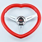 Heart Shaped Racing Steering Wheel Universal Car ABS Steer Wheel