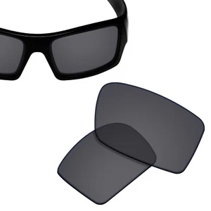 Polarized Replacement Lenses for-OAKLEY Gascan Sunglasses Solid Black UVA&UVB - Picture 1 of 5