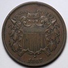1867 TWO CENT PIECE UNC UNCIRCULATED MS E184 STFM