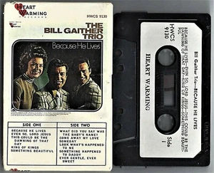 The BILL GAITHER TRIO / BECAUSE HE LIVES - Cassette (Vinyl Case) - Picture 1 of 2