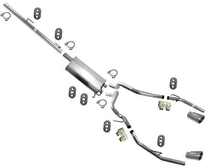 Se adapta a Ram 1500 2009-2018 5,7 alto flujo doble escape se adapta a Ram con dobles de fábrica Foto 1 de 4