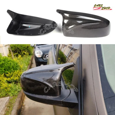 Сменная крышка бокового зеркала из углеродного волокна в стиле M для BMW E70 E71 X5 X6 2008-2013 - Изображение 1 из 4