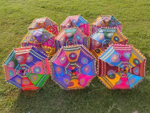 Traditional Wedding Decor Umbrella Hippie Umbrella Colorful Sun Shade - Picture 1 of 9