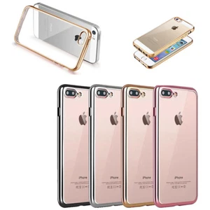 Stoßfeste Hybrid weiche transparente Gummihülle Etui Skin für iPhone 8 Plus - Bild 1 von 6