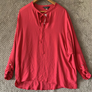Dorothy Perkins Tall Pink/salmon Top Size 20
