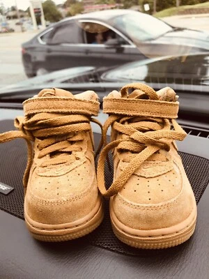 Nike Air Force Infantil Tenis Gamuza Talla 6 Marrón Foto 1 de 4