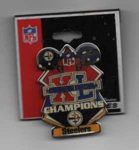Pittsburgh Steelers Metal Super Bowl XL Champions Football Pin -Seattle Seahawks - Picture 1 of 1