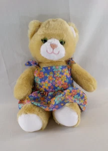 Build A Bear Stuffed Jennifur Cat Plush W/ Floral Sun Dress 16" 2024 Stuff Cat - Picture 1 of 14