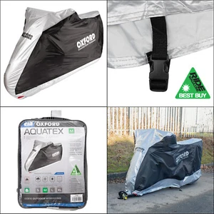 Oxford Aquatex Motorcycle Waterproof Outdoor Cover Small Motorbike Scooter New - Picture 1 of 9