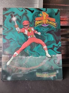 1994 Mighty Morphin Power Rangers Tin Metal Sign RED Ranger Vintage NEW RARE - Picture 1 of 5
