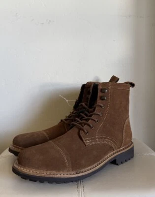 Мужские ботинки Frye Russell на шнуровке желтовато-коричневые коричневые замшевые кожа - размер 9,5 М - Изображение 1 из 4