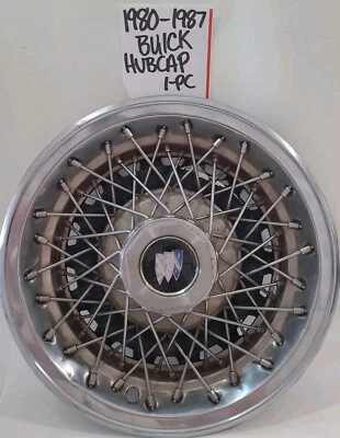 Buick Regal Century Skylark 1980-1987 14" radios alambre tapacubos cubierta de rueda antigua de colección Foto 1 de 4
